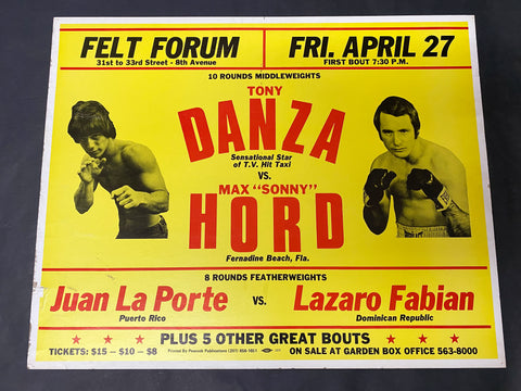 DANZA, TONY / SONNY HORD ON SITE POSTER 1979
