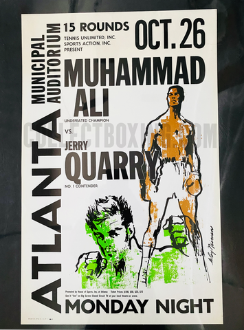 ALI, MUHAMMAD / JERRY QUARRY ONSITE POSTER ONSITE 1970
