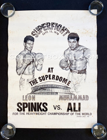 Affiche de combat ALI VS FRAZIER 3 plastifiée - France Affiche de combat ALI VS FRAZIER 3 plastifiée - France